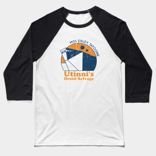 Utinni's Droid Salvage Retro Design Baseball T-Shirt